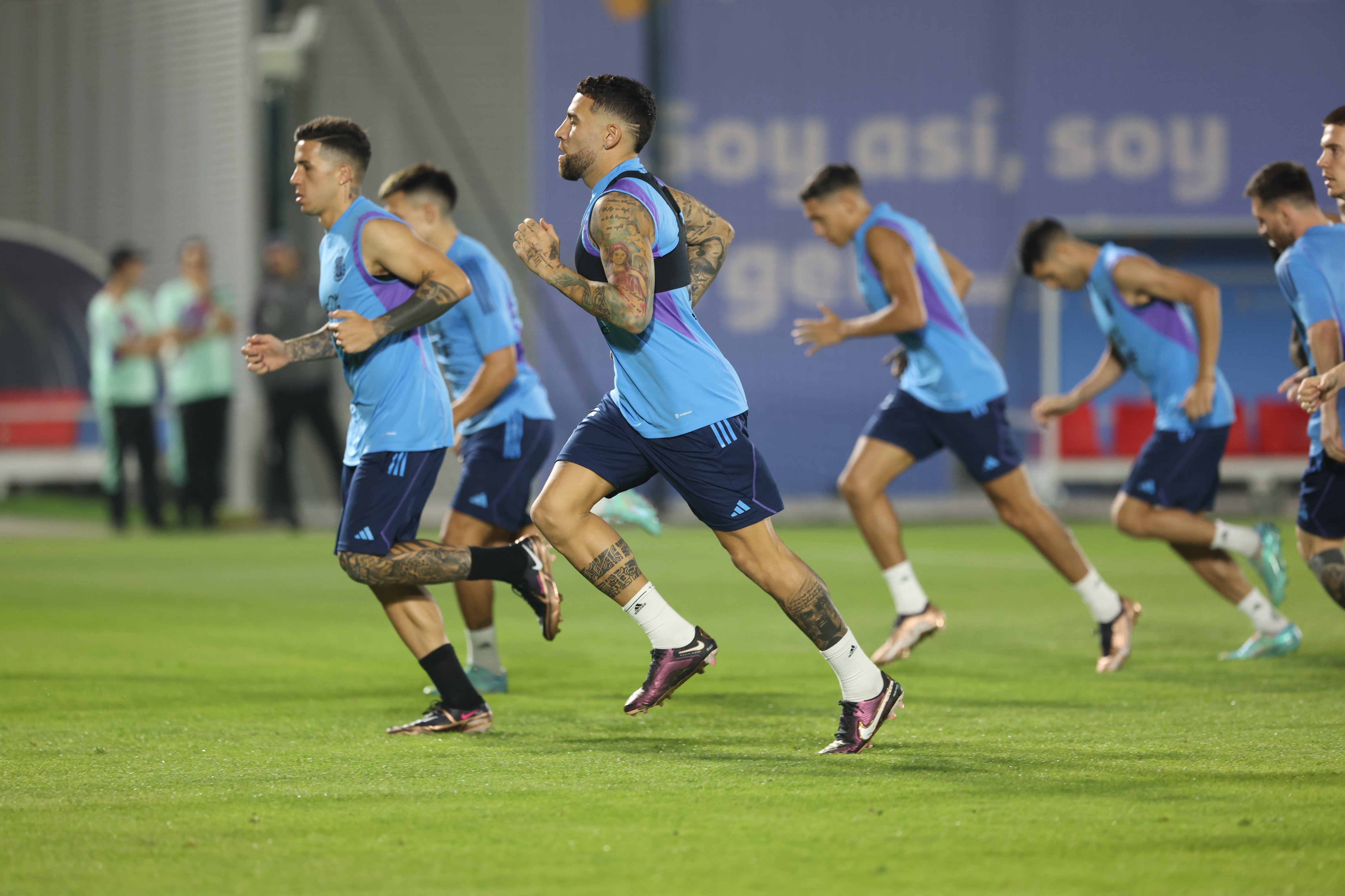 Argentina completó otro día de entrenamiento con vistas al partido ante México