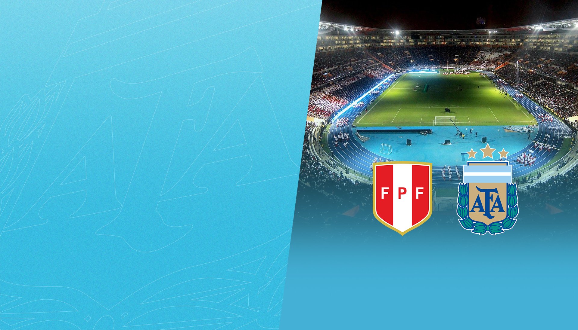 El Estadio Nacional de Lima fue el escenario de Perú - Argentina