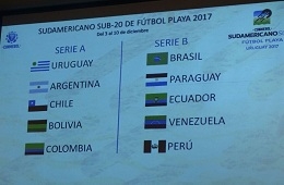 Se sorteó el Sudamericano Sub 20