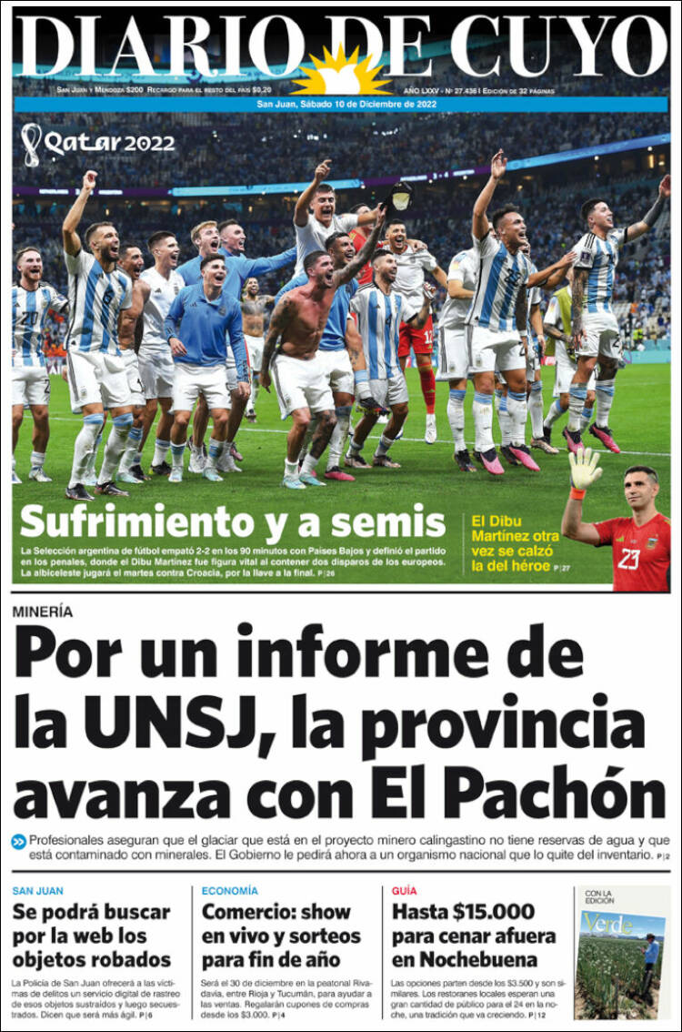 Así reflejaron los principales diarios del país y del mundo el pase de Argentina a semifinales