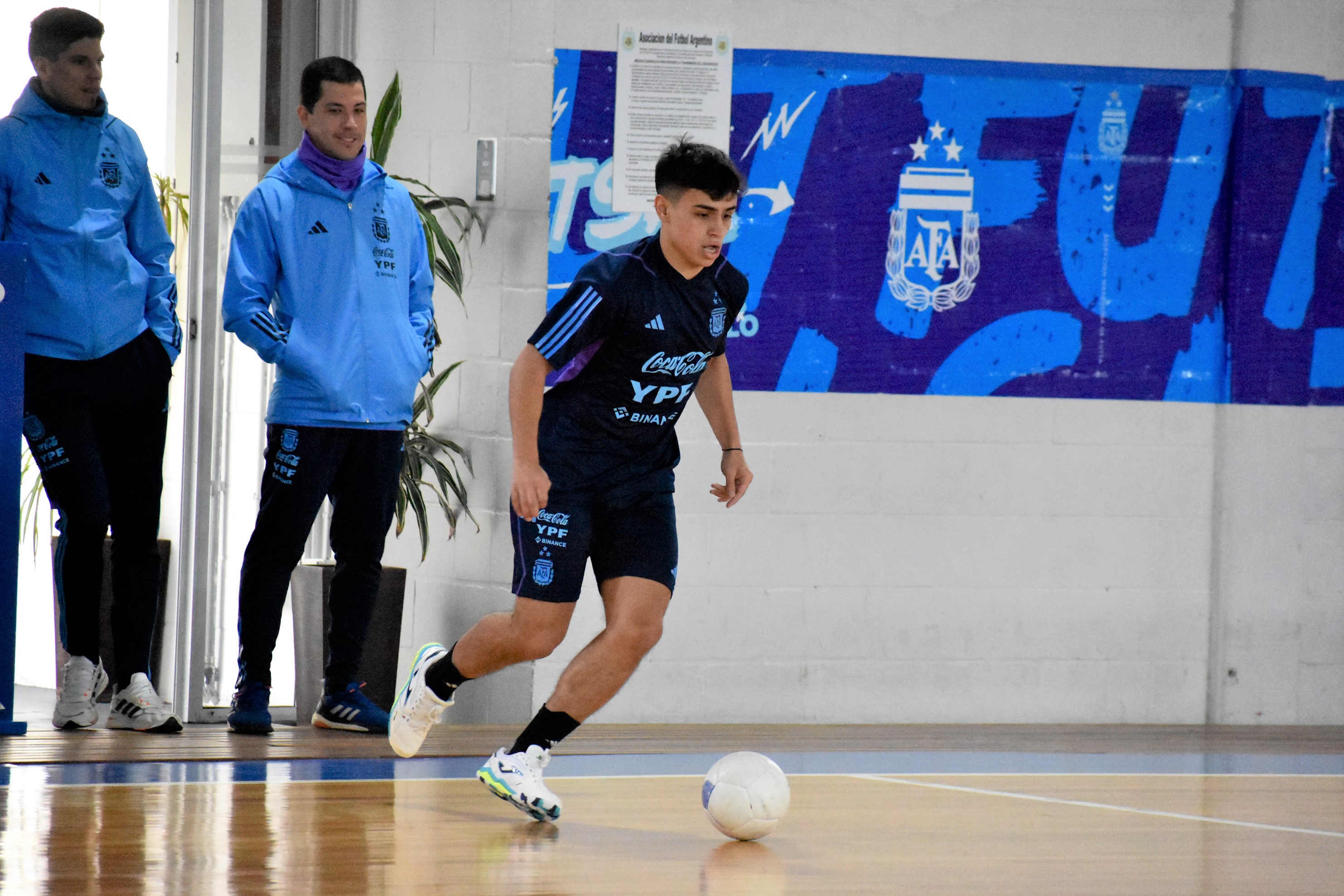 Futsal: ensayo formal entre la Selección Mayor y la Sub 20