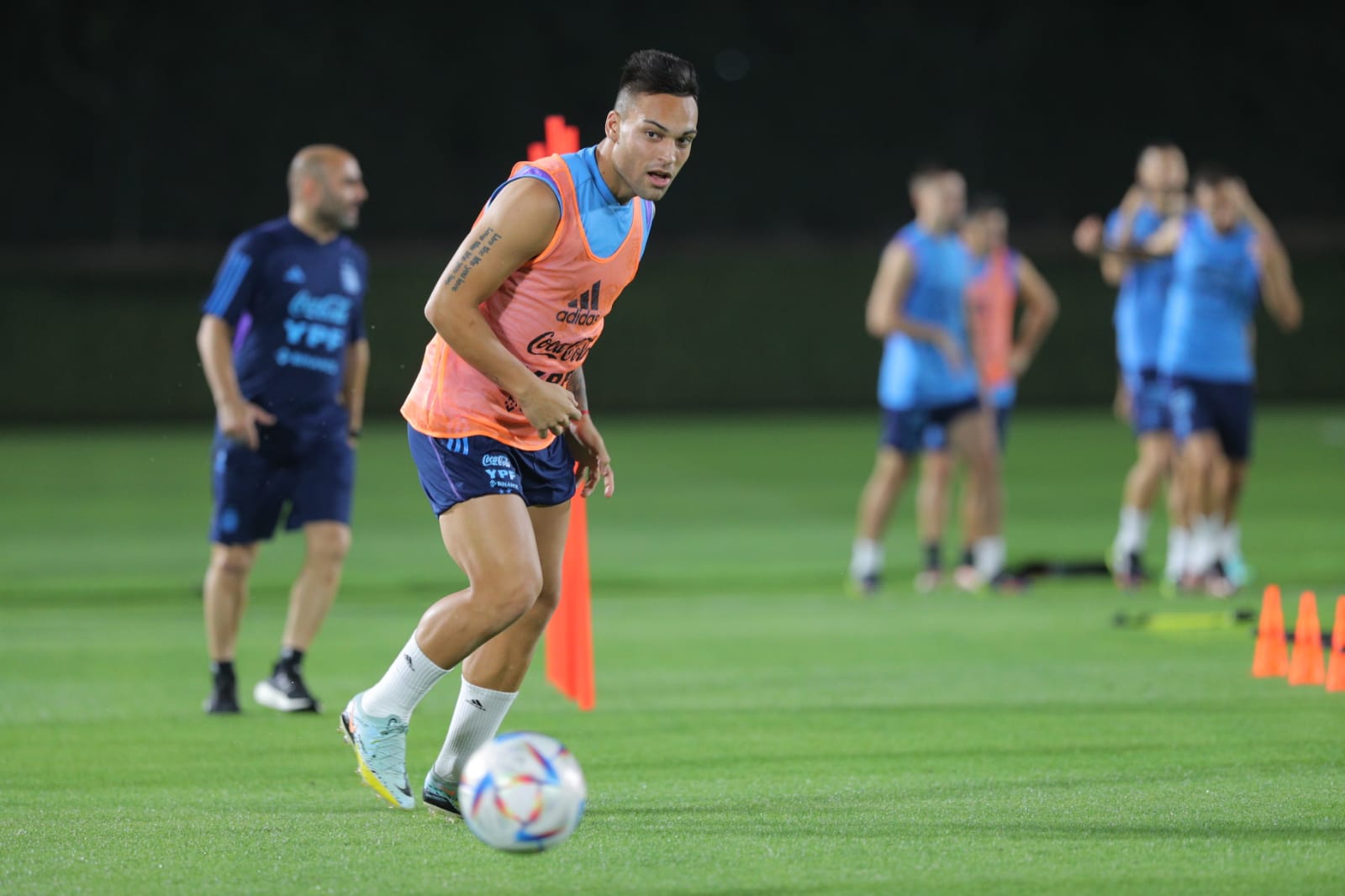 Concluyó un nuevo día de entrenamiento de la Selección Argentina