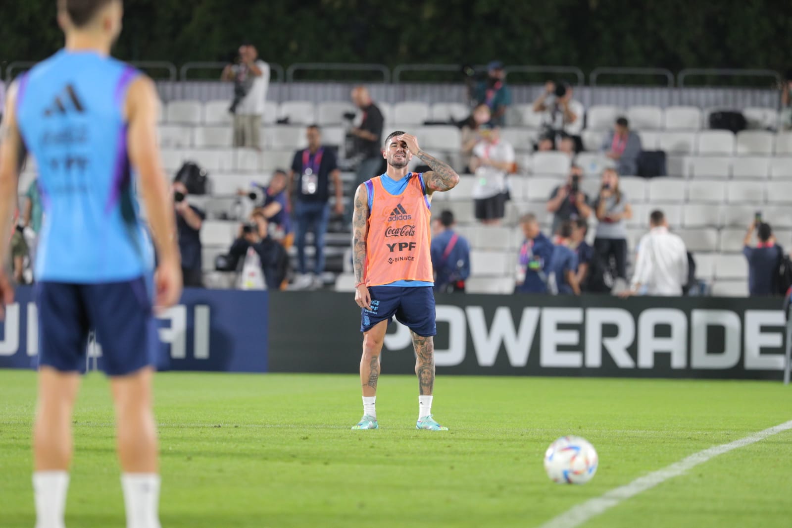 Concluyó un nuevo día de entrenamiento de la Selección Argentina