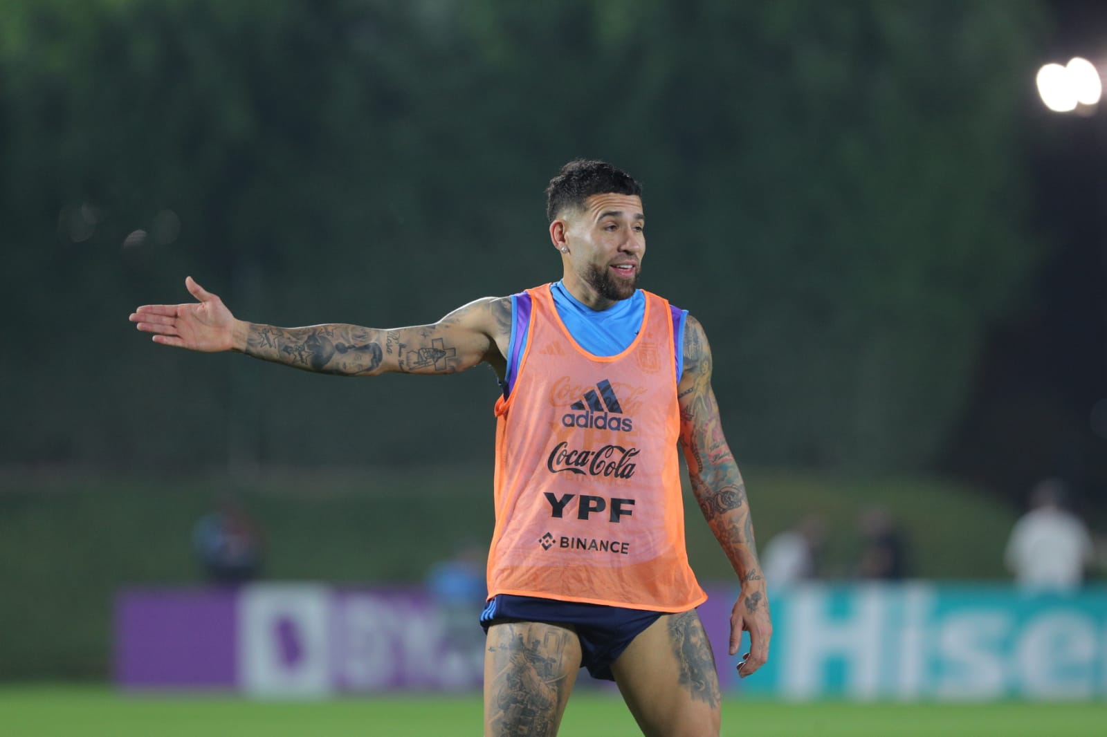 Concluyó un nuevo día de entrenamiento de la Selección Argentina