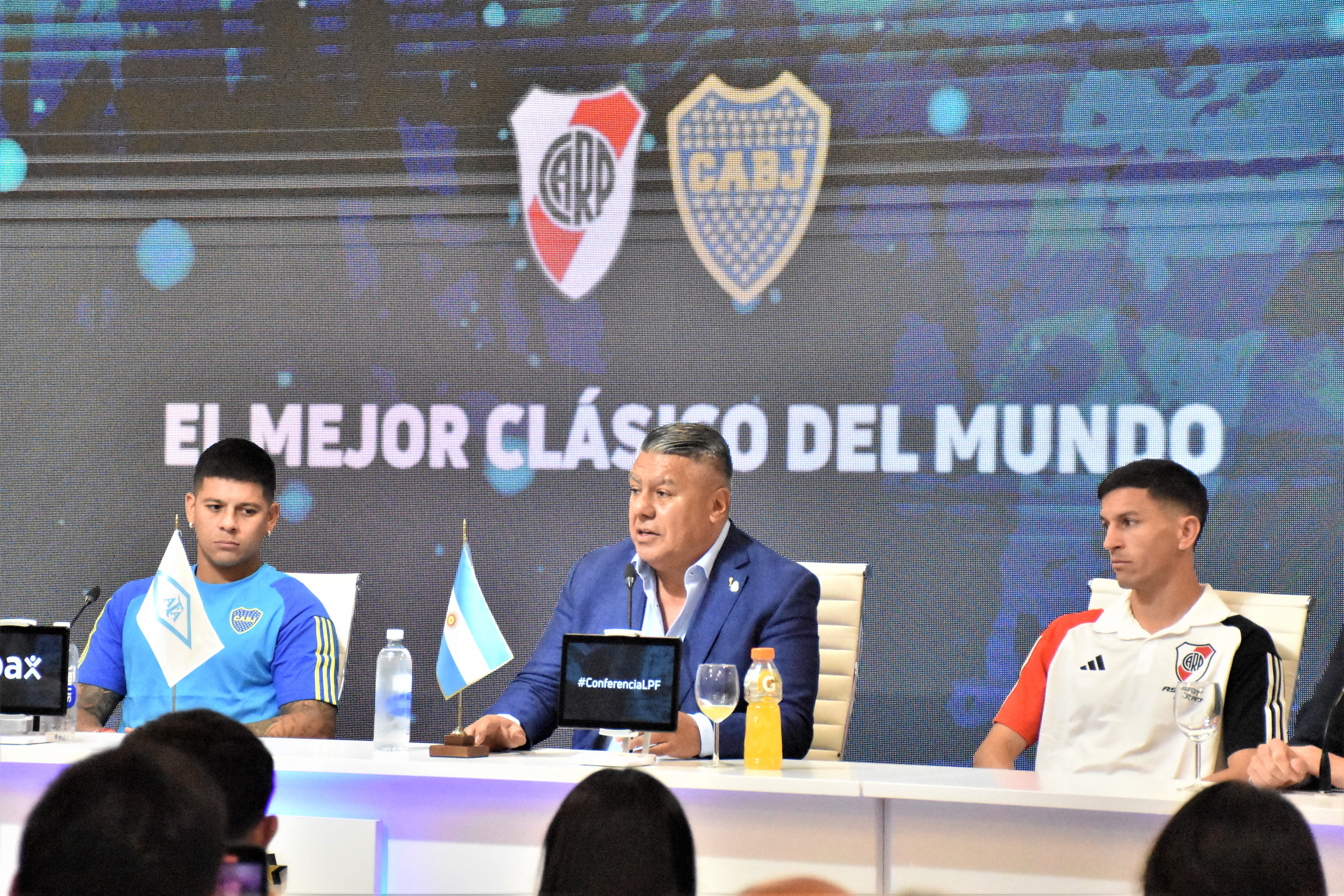 Conferencia de prensa de Ignacio Fernández y Marcos Rojo en la previa del superclásico