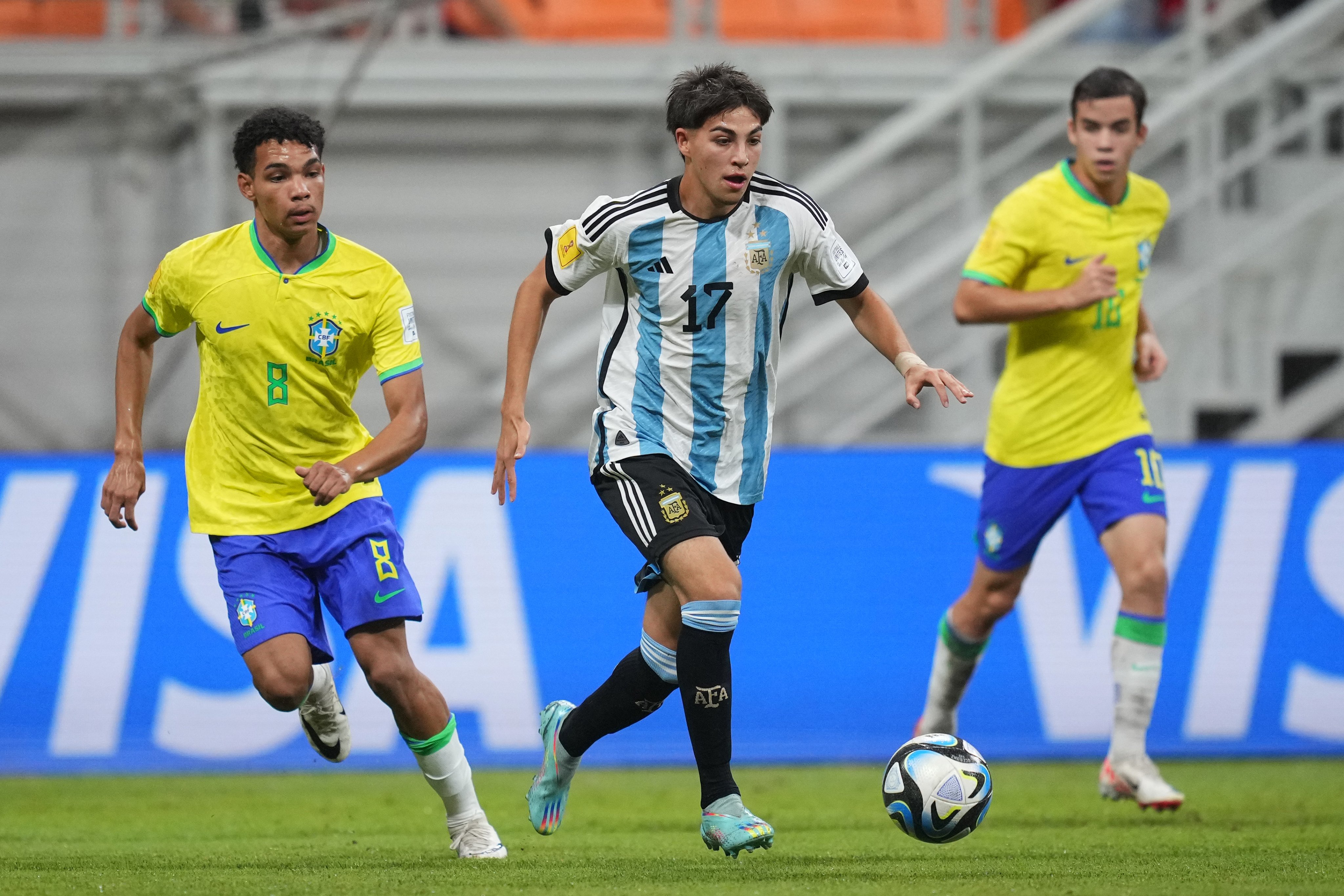 Argentina venció 3-0 a Brasil y se clasificó a las semifinales del Mundial Sub 17