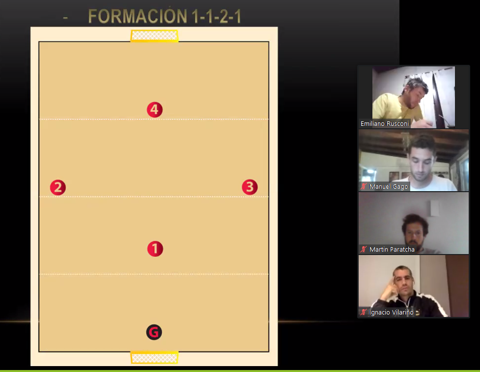 El cuerpo técnico de la Selección de Fútbol Playa realizó una disertación virtual 