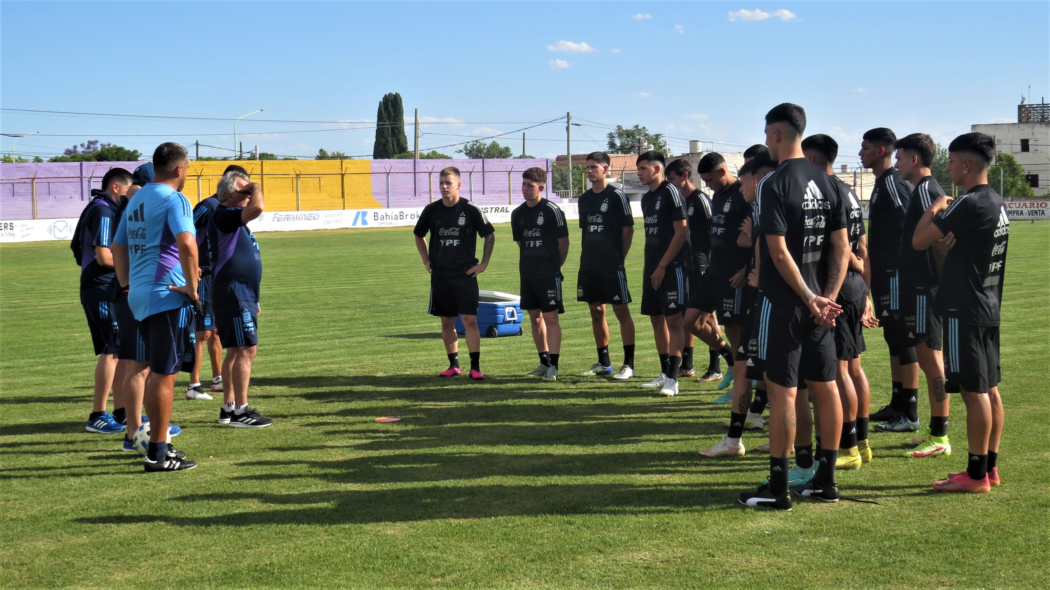 Entrenamiento de la Selección Sub 20 de Ascenso en Bahía Blanca