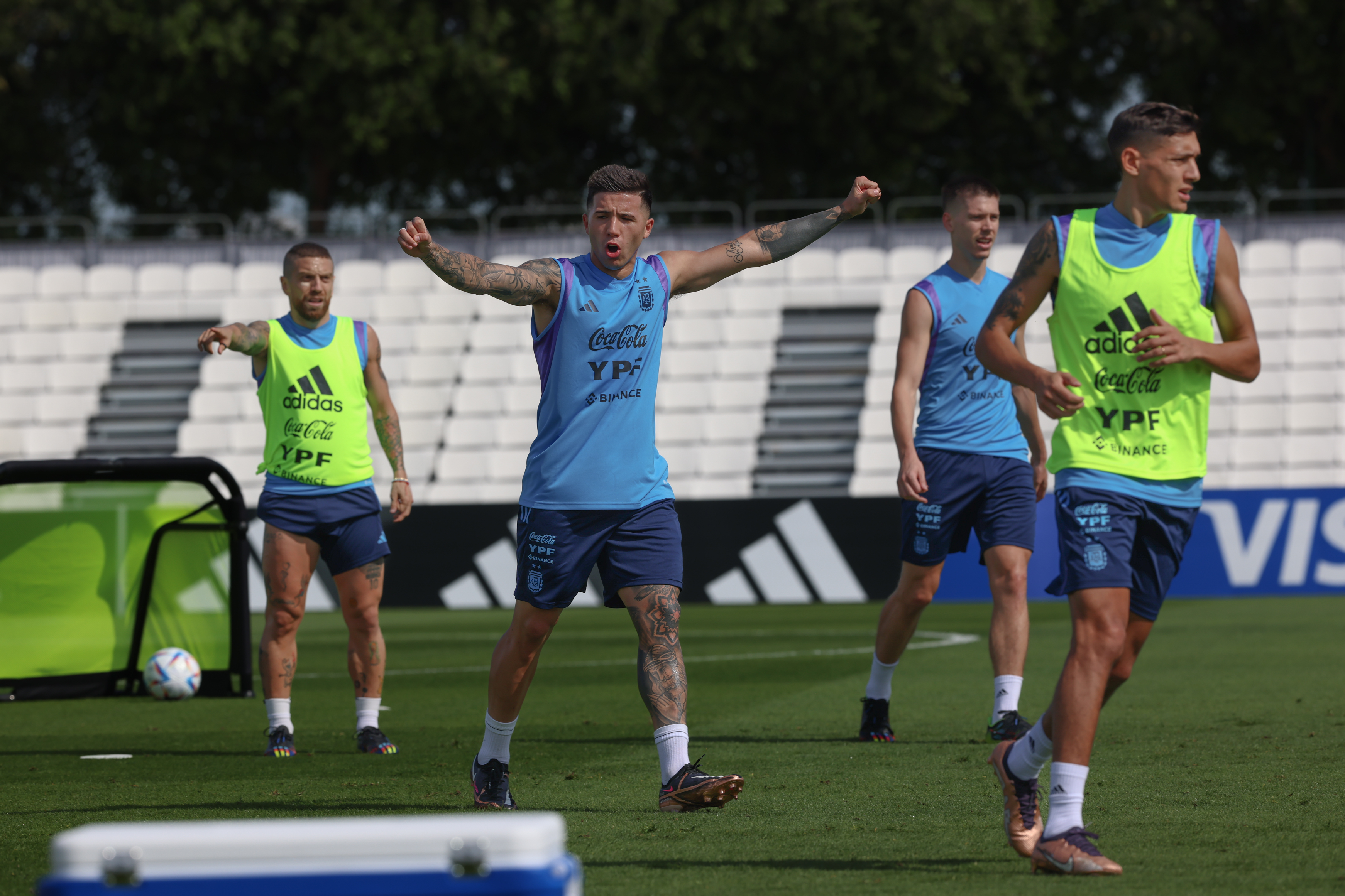 Entrenamiento de la Selección tras la victoria sobre México
