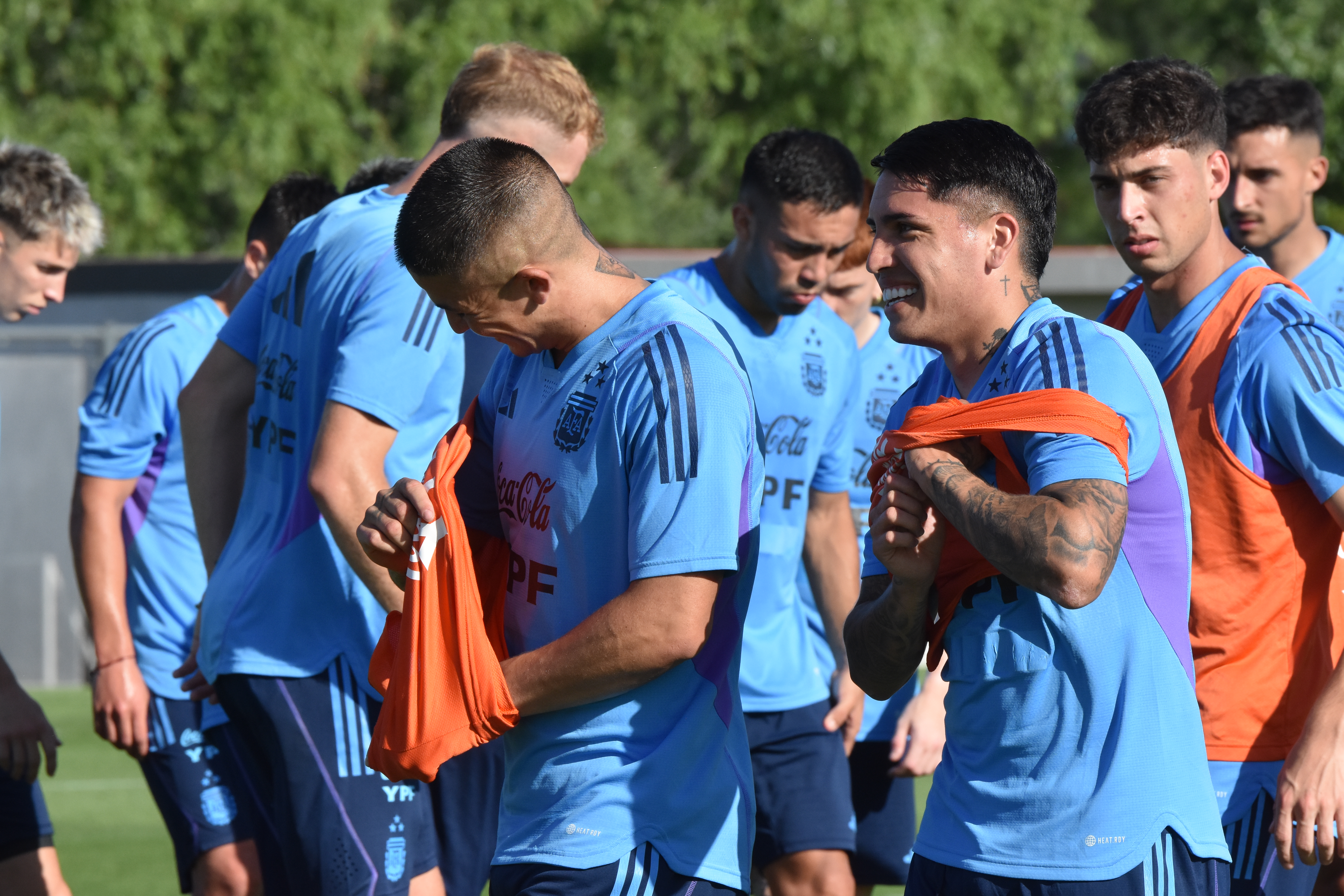 Entrenamiento del Sub 23 de cara a los amistosos frente a Ecuador