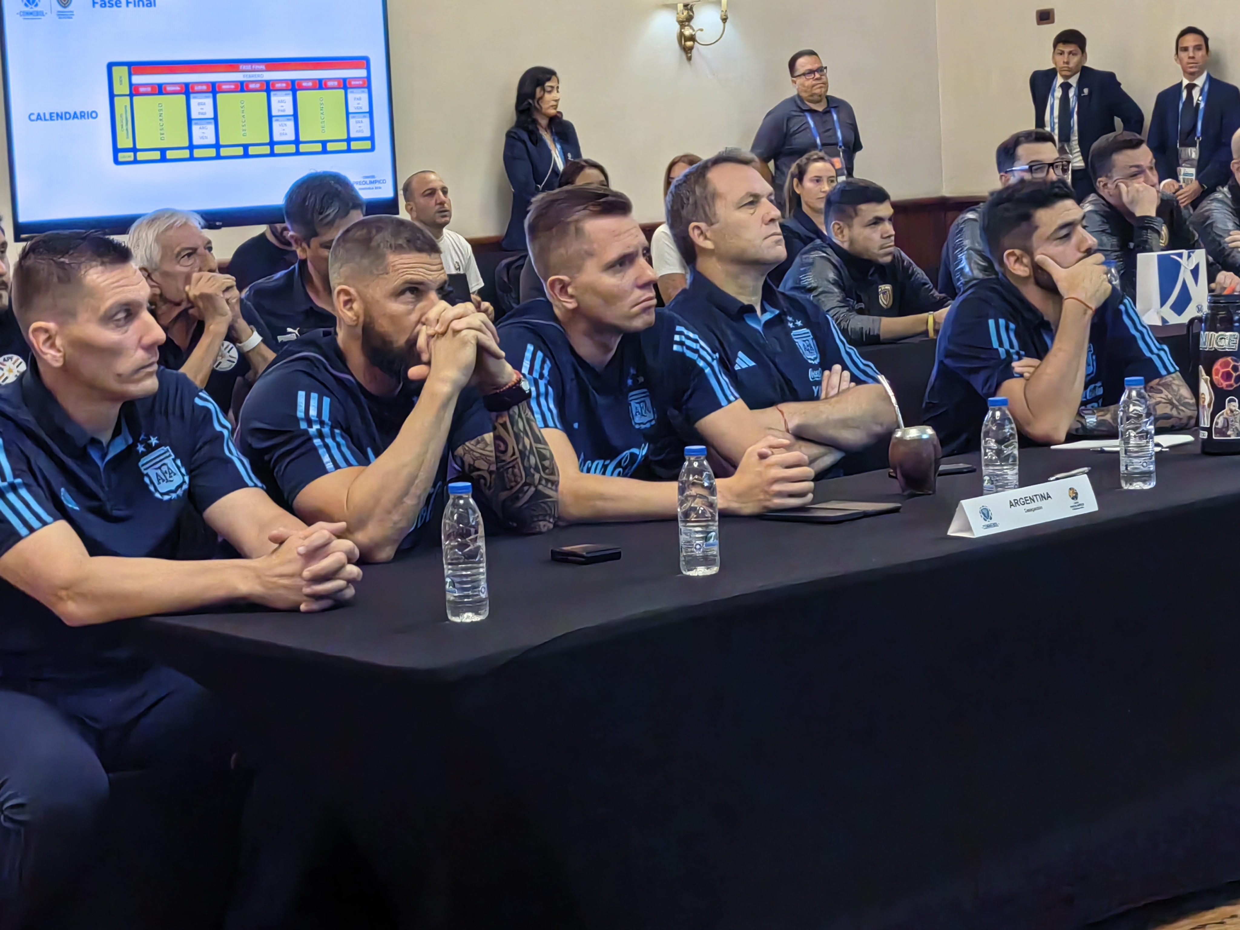 La delegación argentina visitó el Estadio Brígido Iriarte