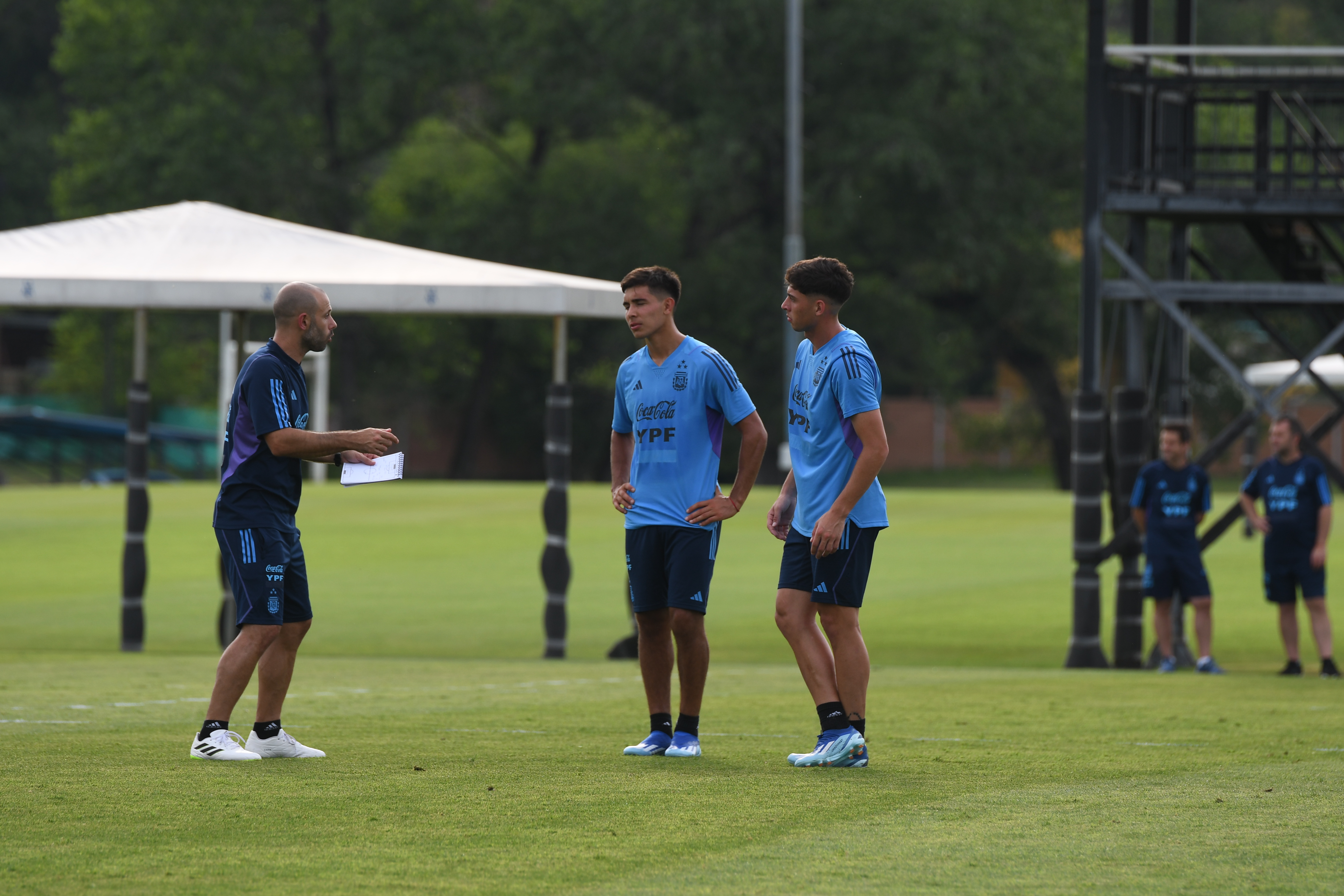 La Selección Sub23 entrenó en la previa al segundo partido con Ecuador