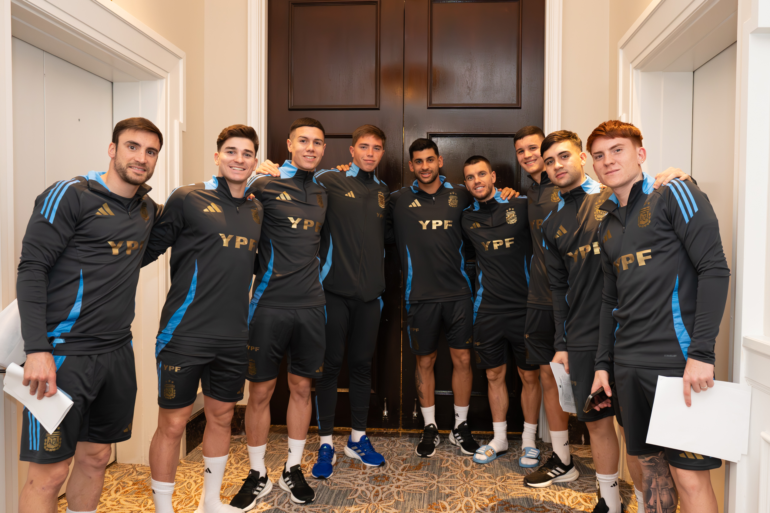 Los jugadores de la Selección siguen llegando a Filadelfia