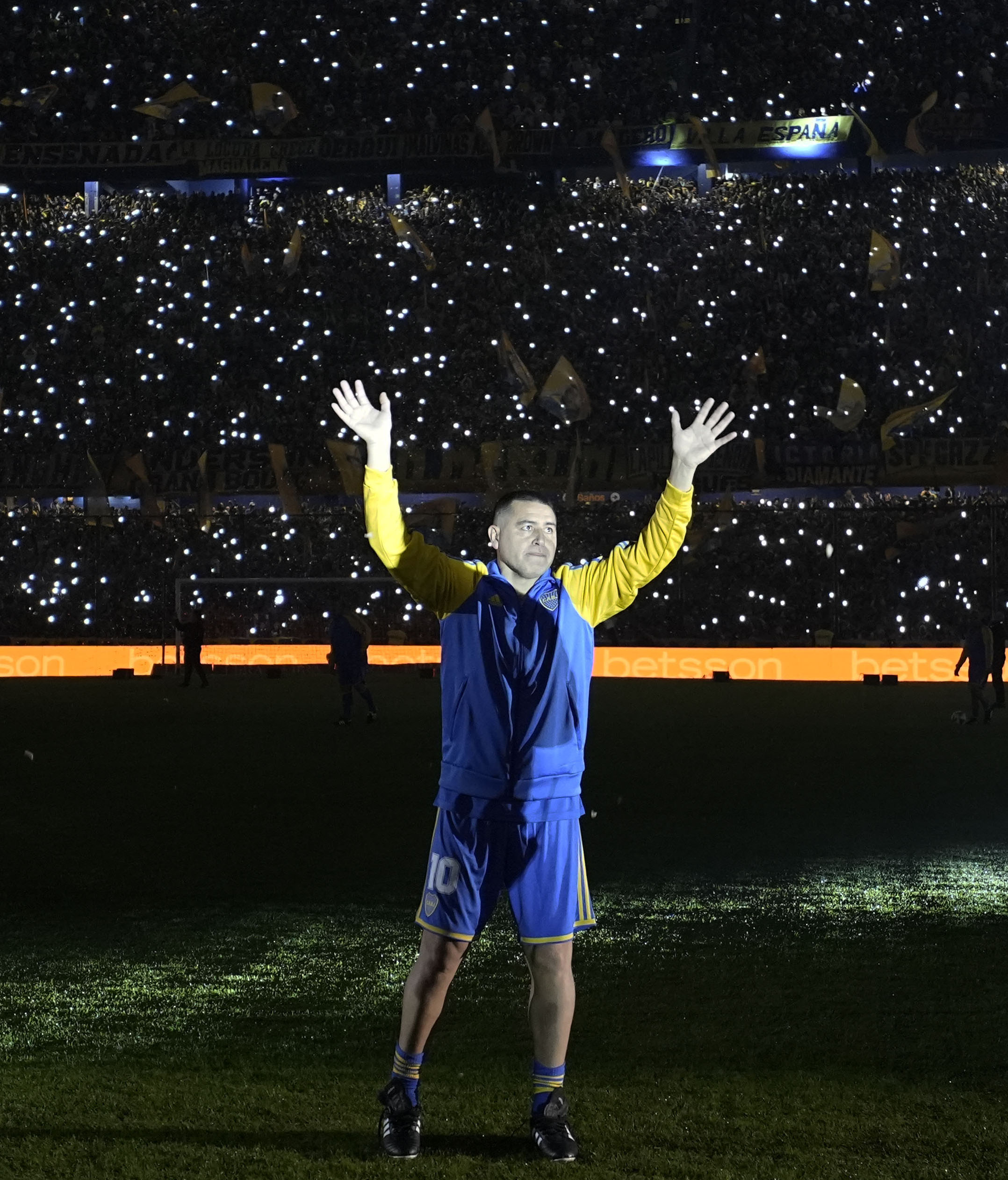Juan Román Riquelme se despidió del fútbol en el estadio de Boca Juniors