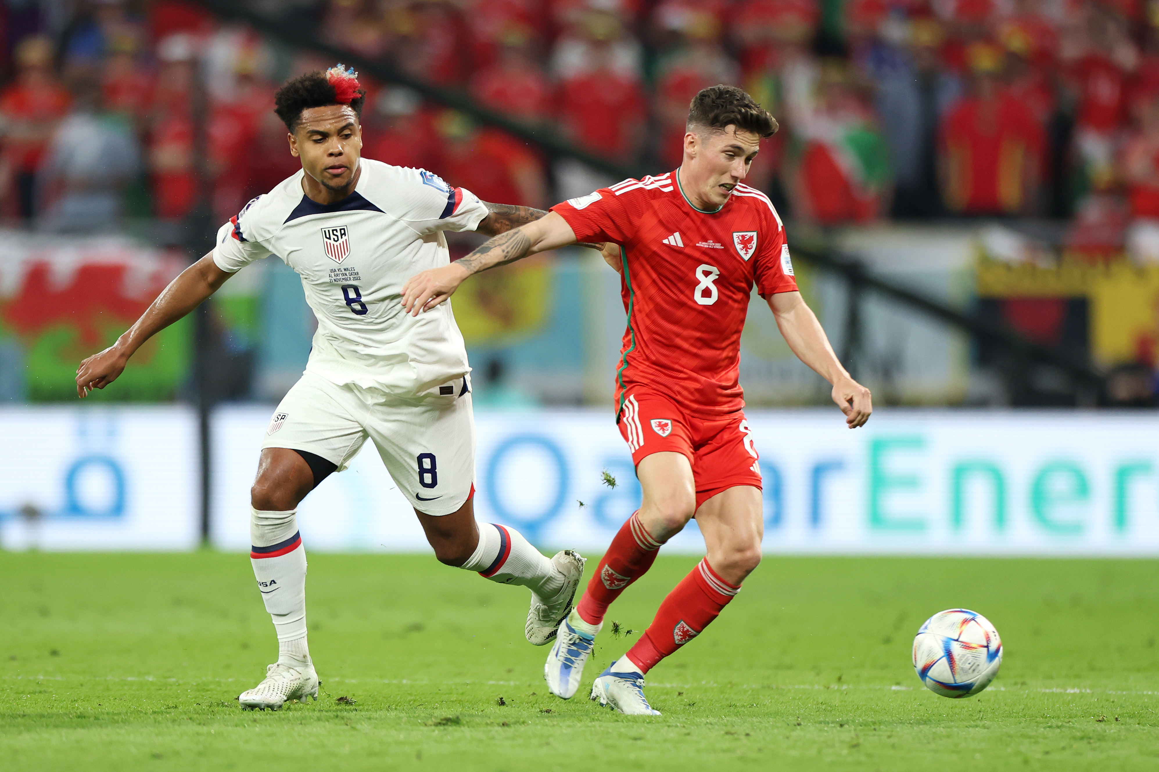 Estados Unidos y Gales igualaron 1-1 